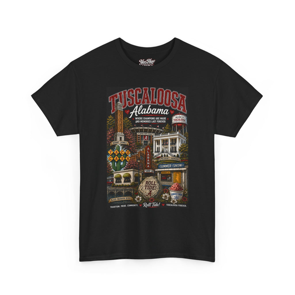 Tuscaloosa Alabama Collage Tee | College Town Souvenir Shirt