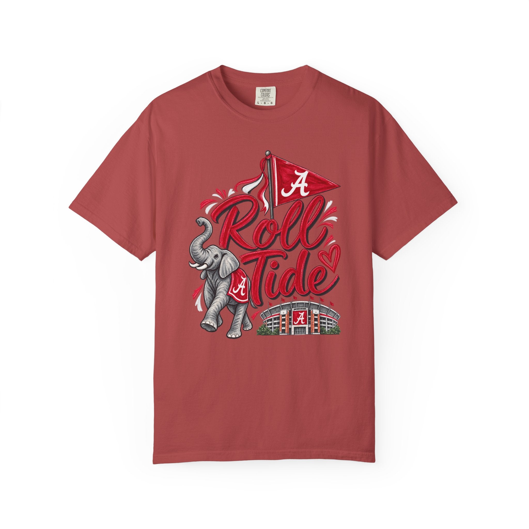 Roll Tide T-Shirt — Alabama Elephant Stadium Fan Tee