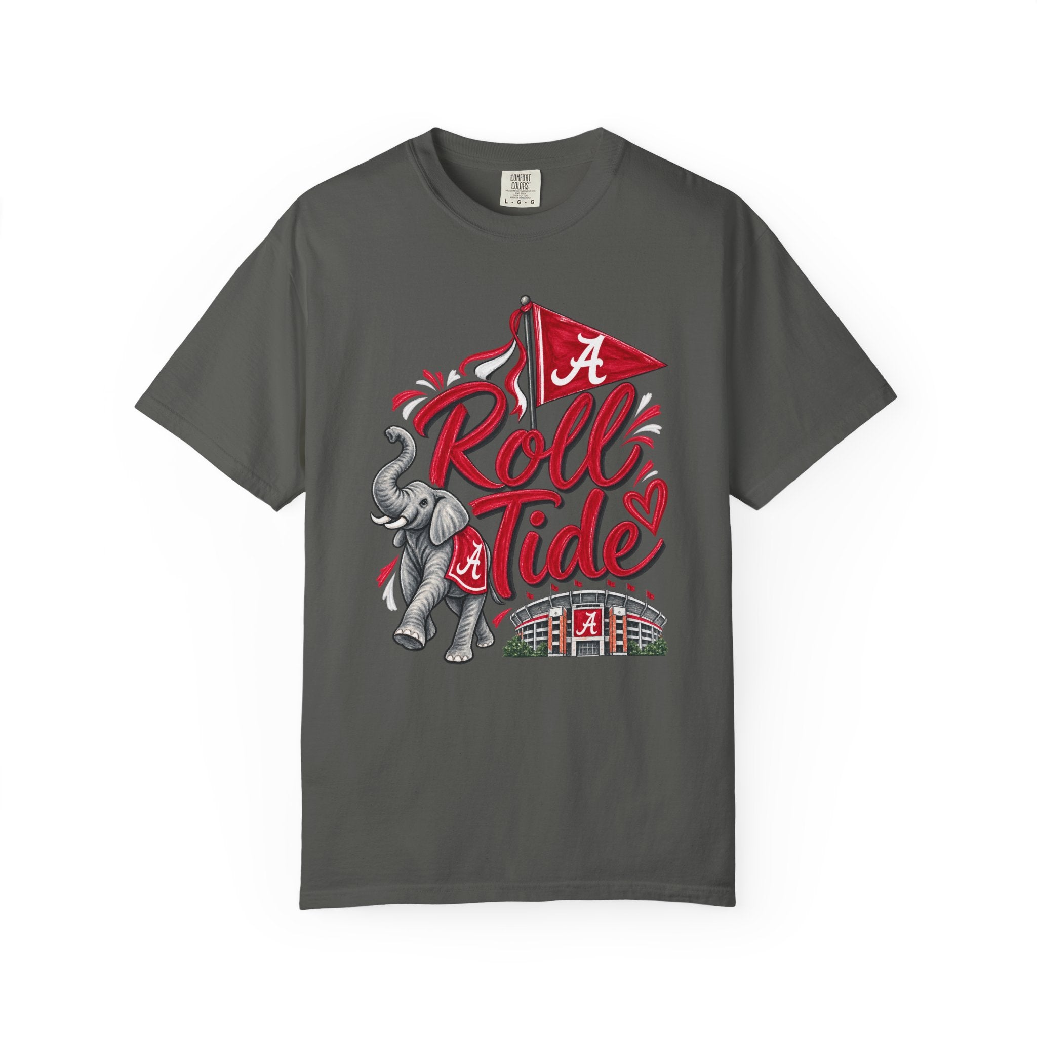 Roll Tide T-Shirt — Alabama Elephant Stadium Fan Tee