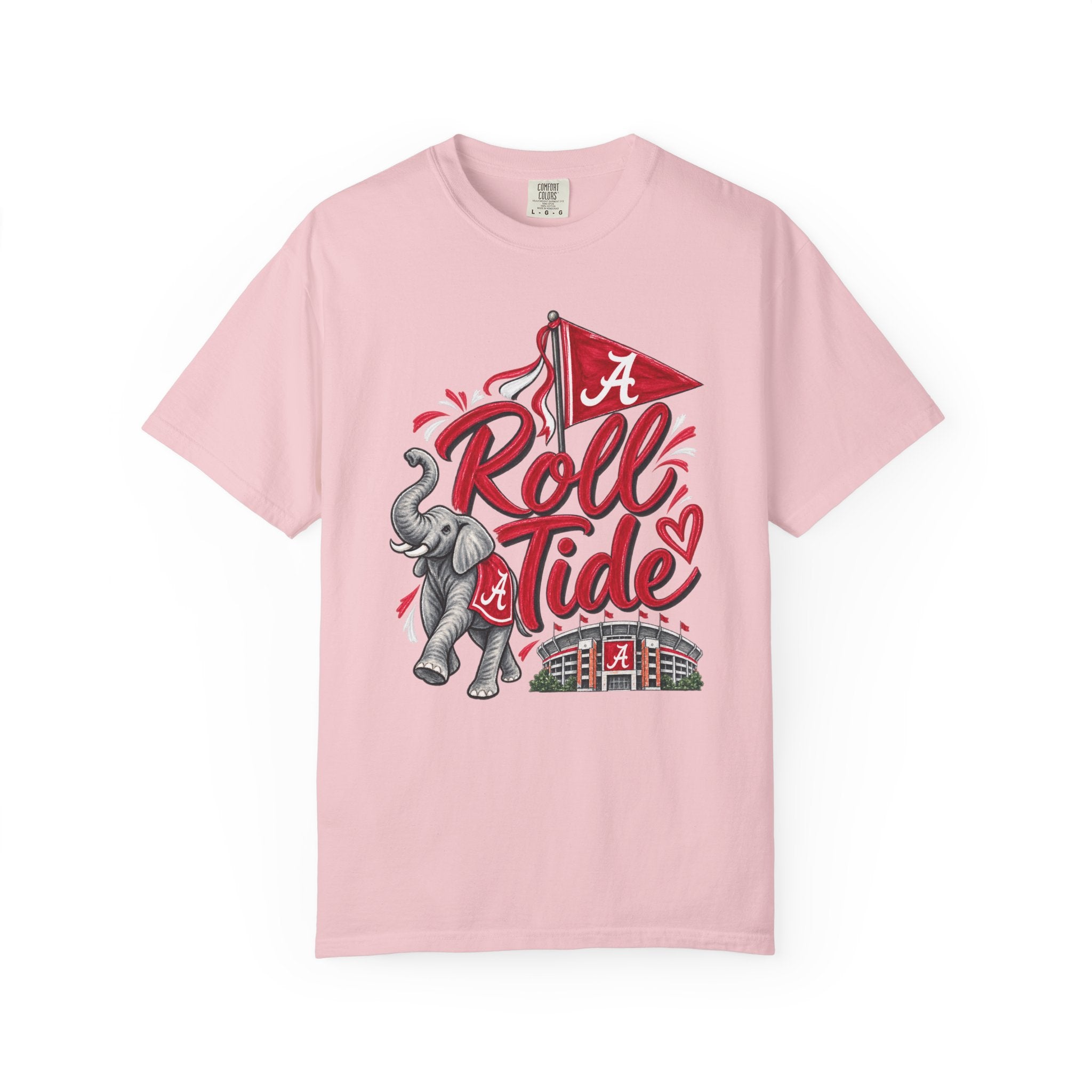 Roll Tide T-Shirt — Alabama Elephant Stadium Fan Tee