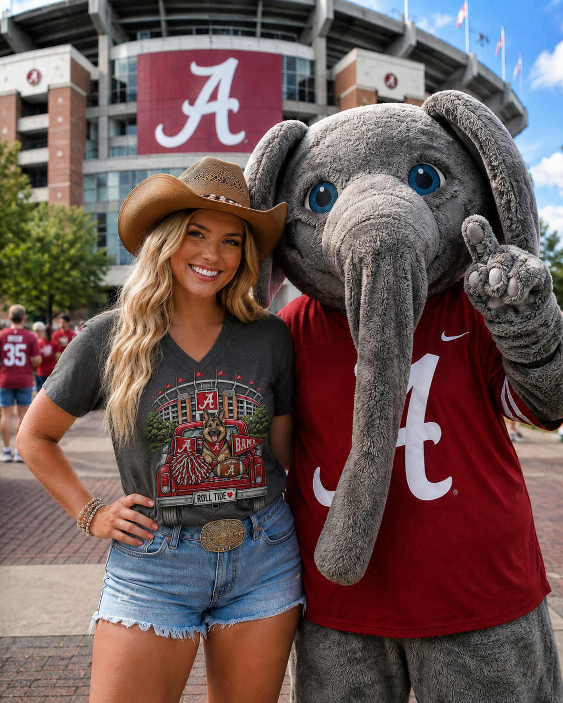 Roll Tide Game Day V-Neck Tee