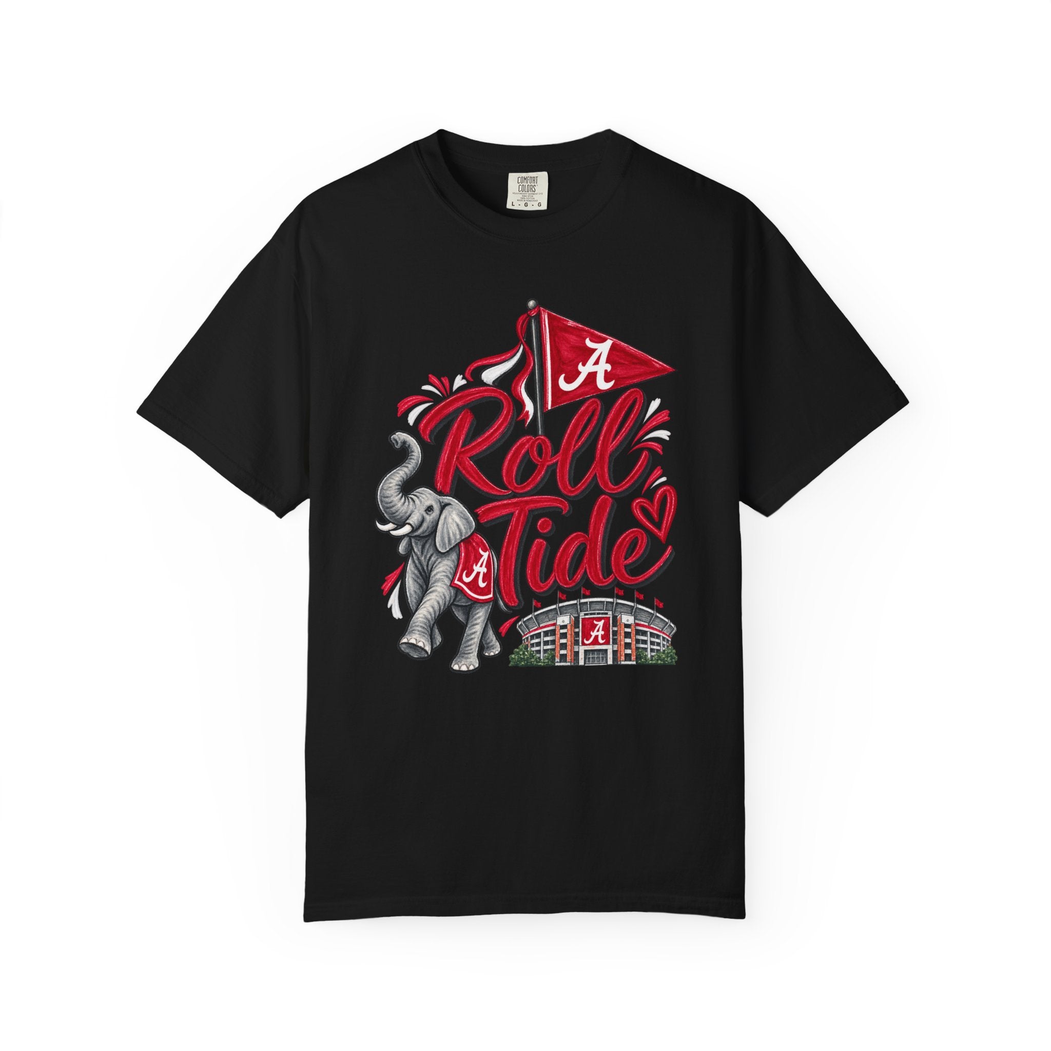 Roll Tide T-Shirt — Alabama Elephant Stadium Fan Tee