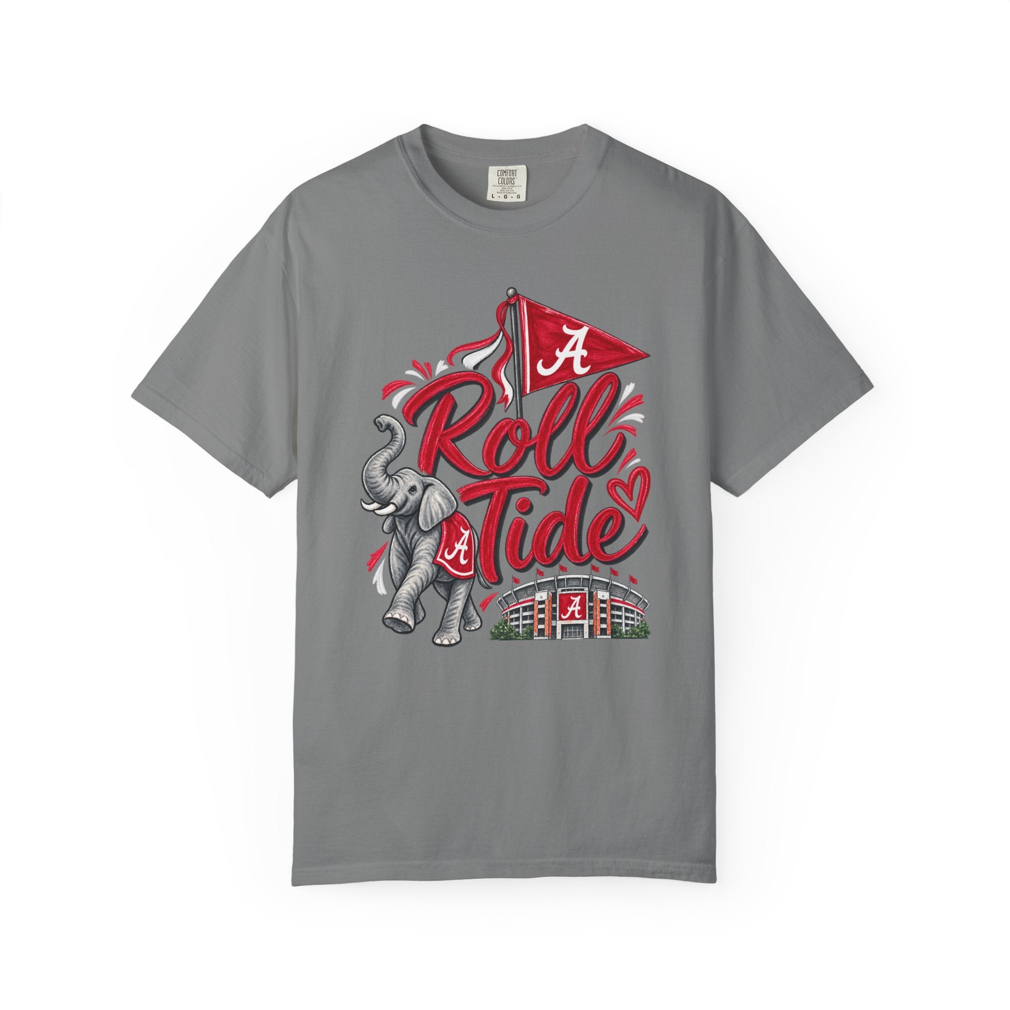 Roll Tide T-Shirt — Alabama Elephant Stadium Fan Tee