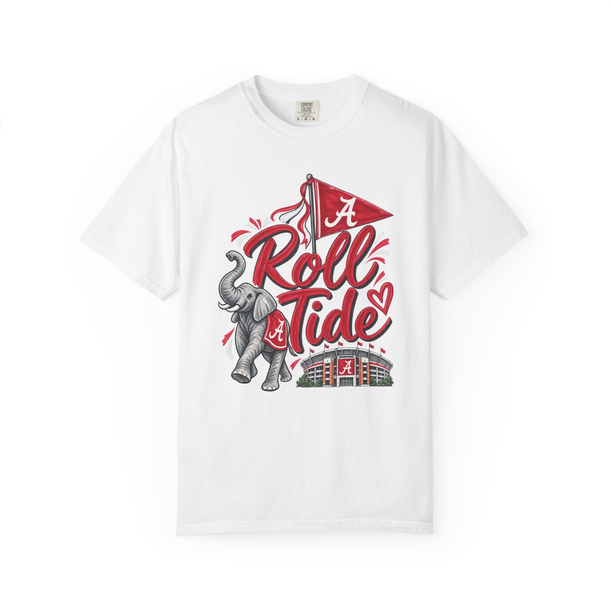 Roll Tide T-Shirt — Alabama Elephant Stadium Fan Tee