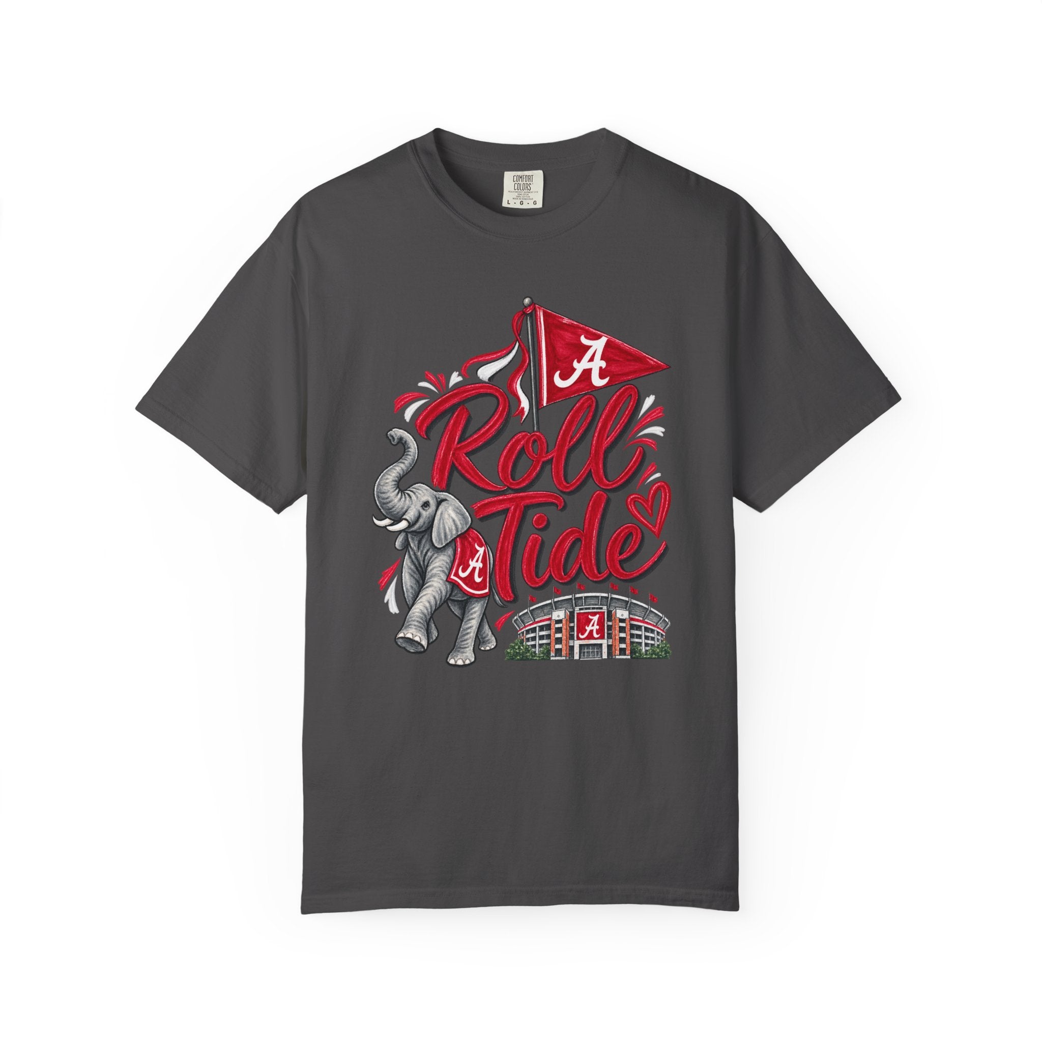 Roll Tide T-Shirt — Alabama Elephant Stadium Fan Tee