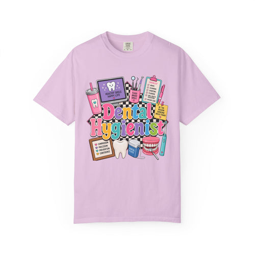 Dental Hygienist T-shirt | Dental Tools Graphic Tee, Tooth Care Design